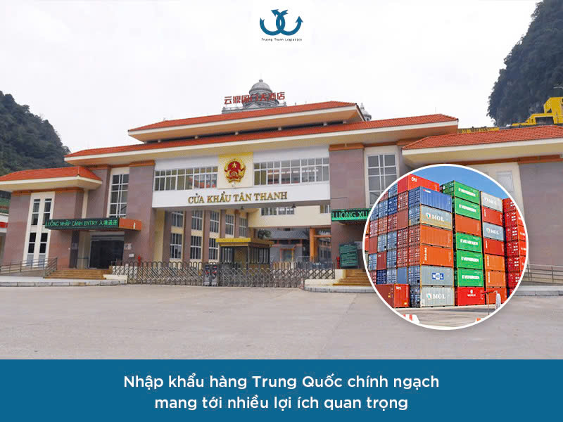 Nhập khẩu hàng chính ngạch từ Trung Quốc