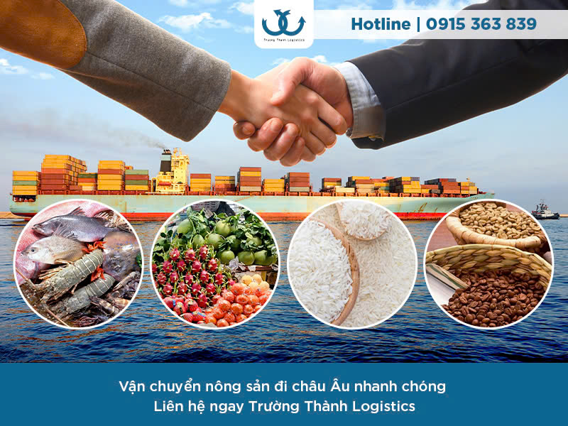 Vận chuyển hàng nông sản đi châu âu 
