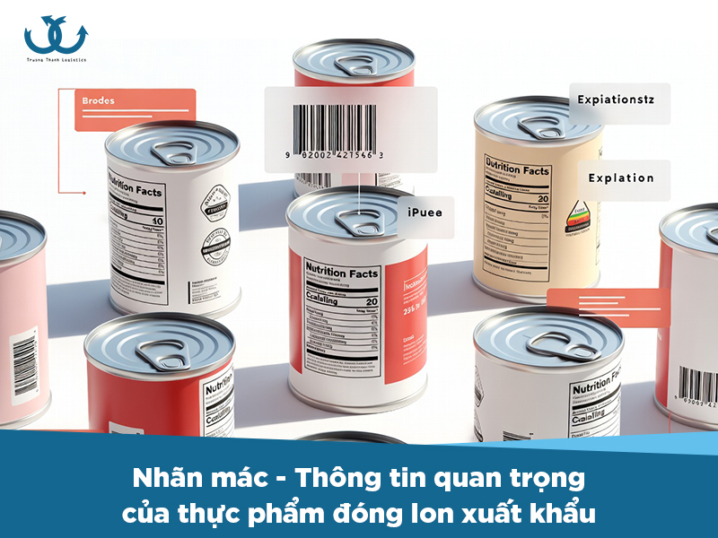 Quy định về nhãn mác khi xuất khẩu thực phẩm đóng lon mới nhất