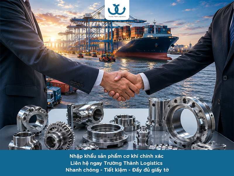 nhập khẩu sản phẩm cơ khí chính xác 