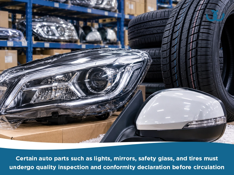 Auto parts import procedures