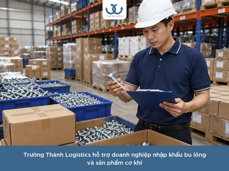 Thủ tục nhập khẩu bu lông