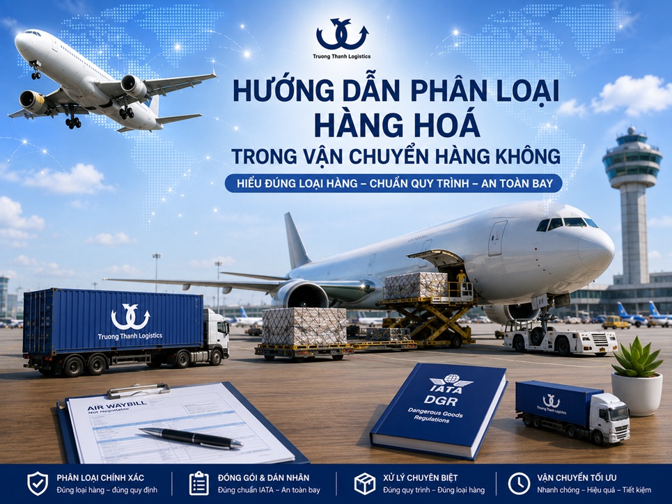 Hướng dẫn phân loại hàng hoá trong vận chuyển hàng không