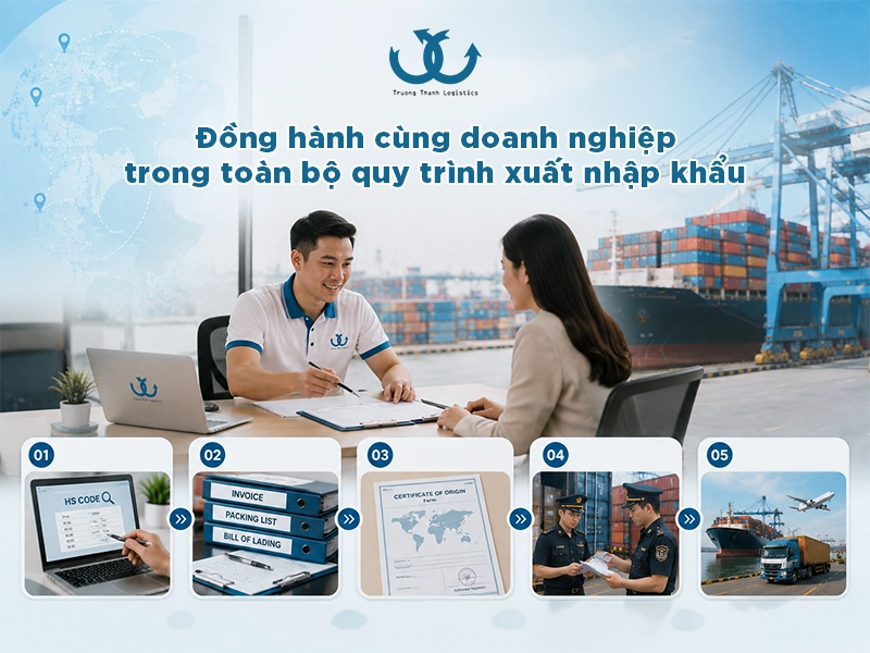 dịch vụ làm thủ tục xuất khẩu hàng hoá