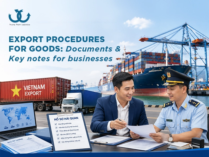 Export Procedures for Goods