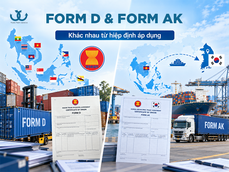 Phân biệt C/O Form D và C/O Form AK