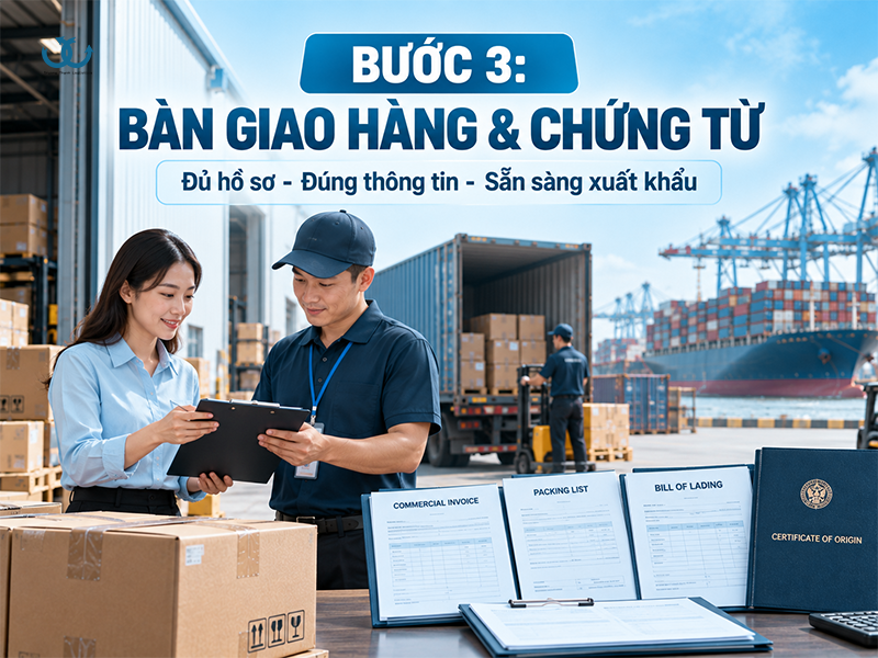 giao hàng và chuẩn bị chứng từ