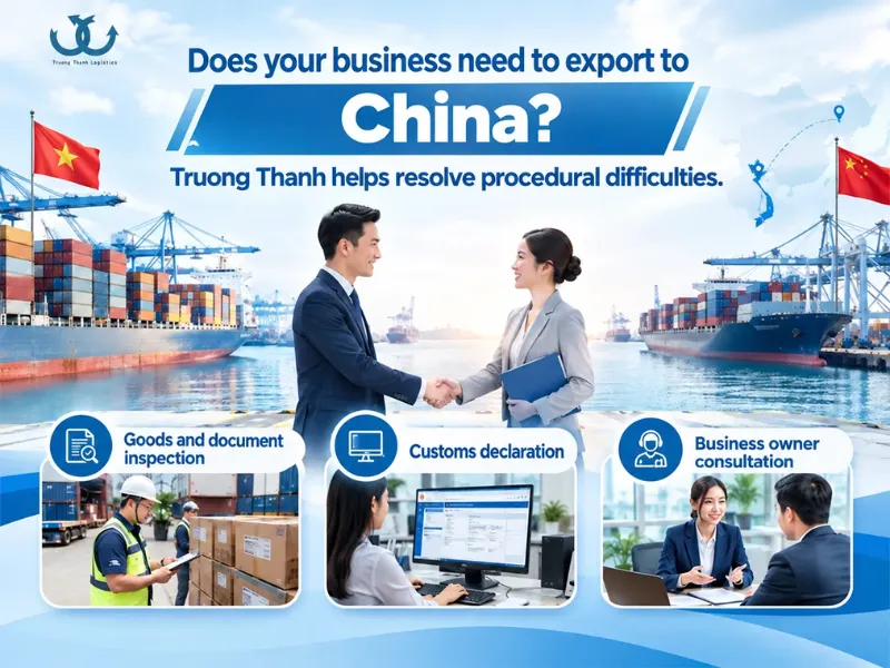 Truong Thanh Logistics Supports Export Procedures for Goods to China