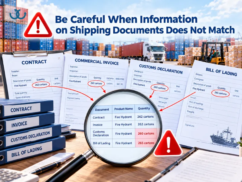 Be careful to avoid errors in document information
