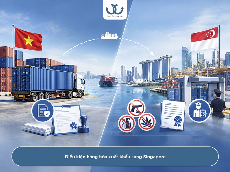 Thủ tục xuất khẩu hàng đi Singapore