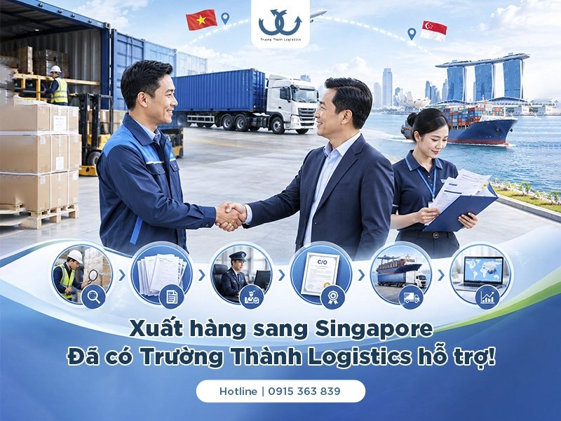 trường thành đồng hành làm thủ tục xuất hàng sang singapore