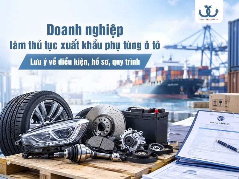 Thủ tục xuất khẩu phụ tùng ô tô: Điều kiện, hồ sơ, quy trình